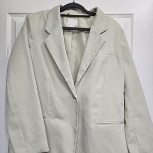 H&M Light Green Blazer